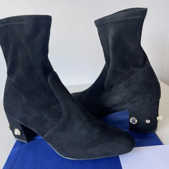 NEW STUART WEITZMAN ALLSHINE 60 SUEDE BOOTIE